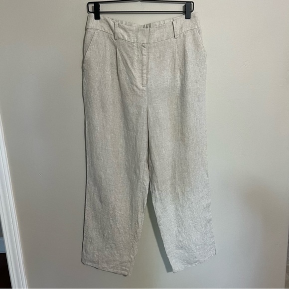Talbots Bristol Crop Linen Pant size 8 - Picture 1 of 7